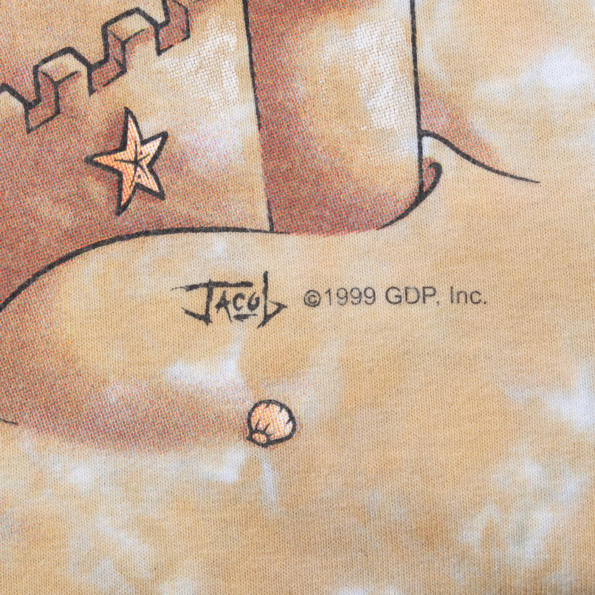 Vintage Grateful Dead Beach Tie Dye Liquid Blue Tee Shirt 1999 Size Medium