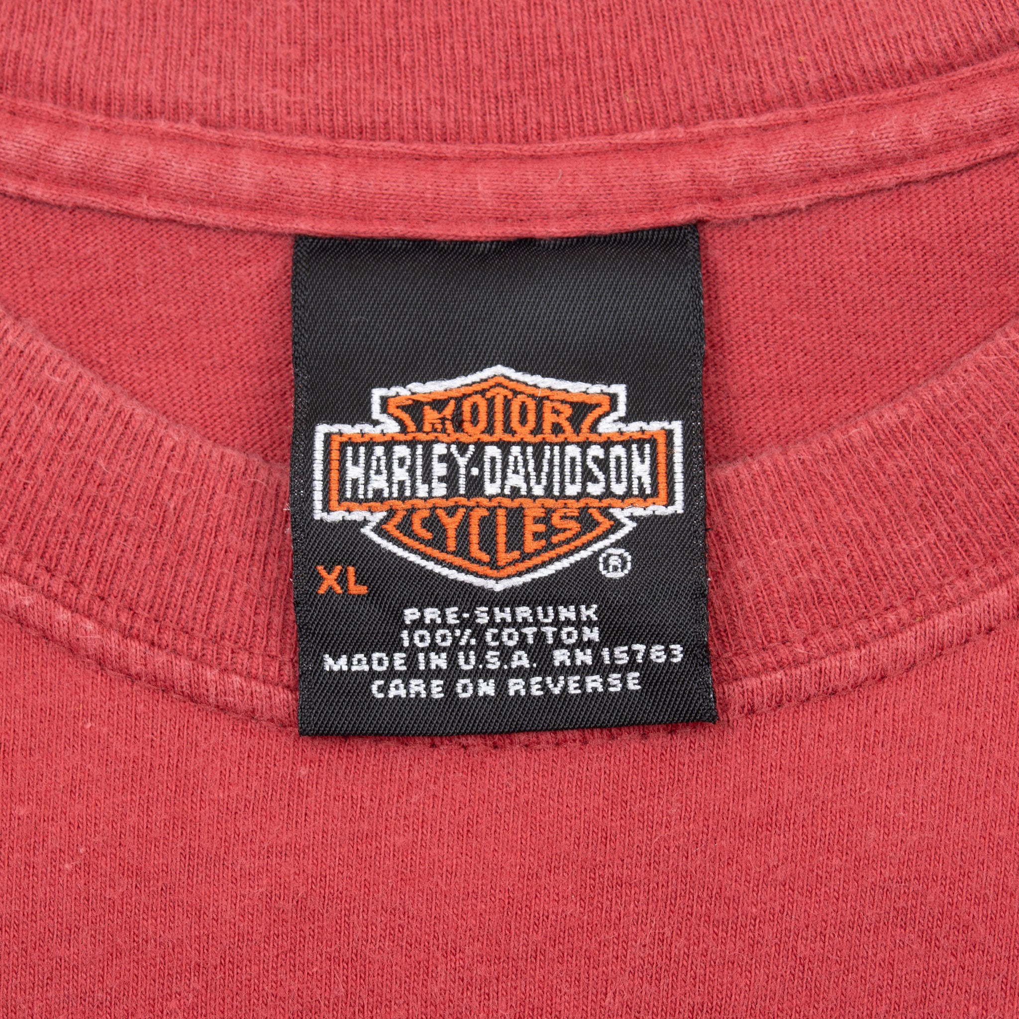 Vintage Harley Davidson Eagle Cedar River 2012 Tee Shirt Size XL Made In Usa