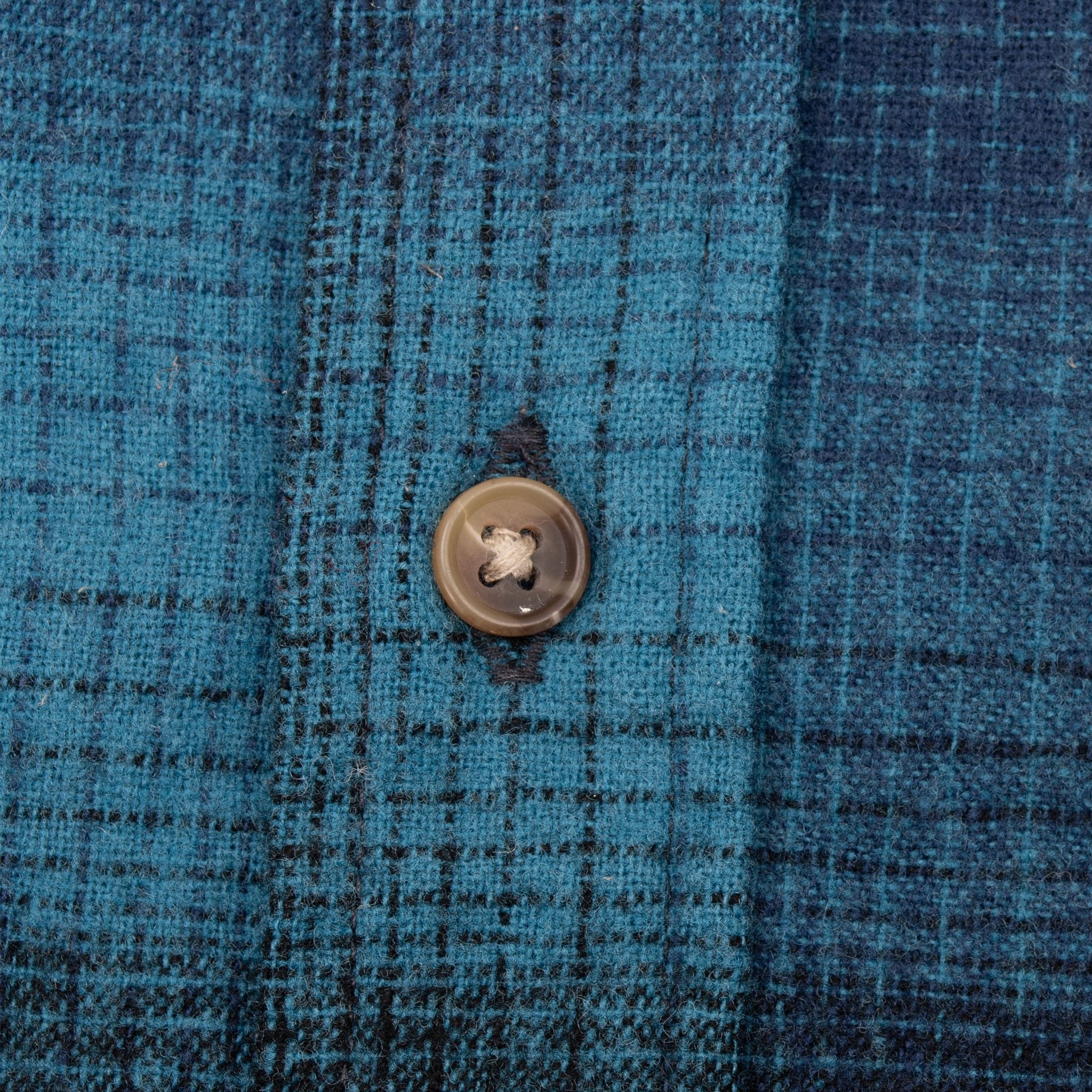 Vintage Pendleton Blue Plaid Western Flannel Wool Shirt 2000S Size 2Xl