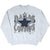 Full front view of grey Dallas Cowboys sweatshirt with navy star graphic and printed signatures