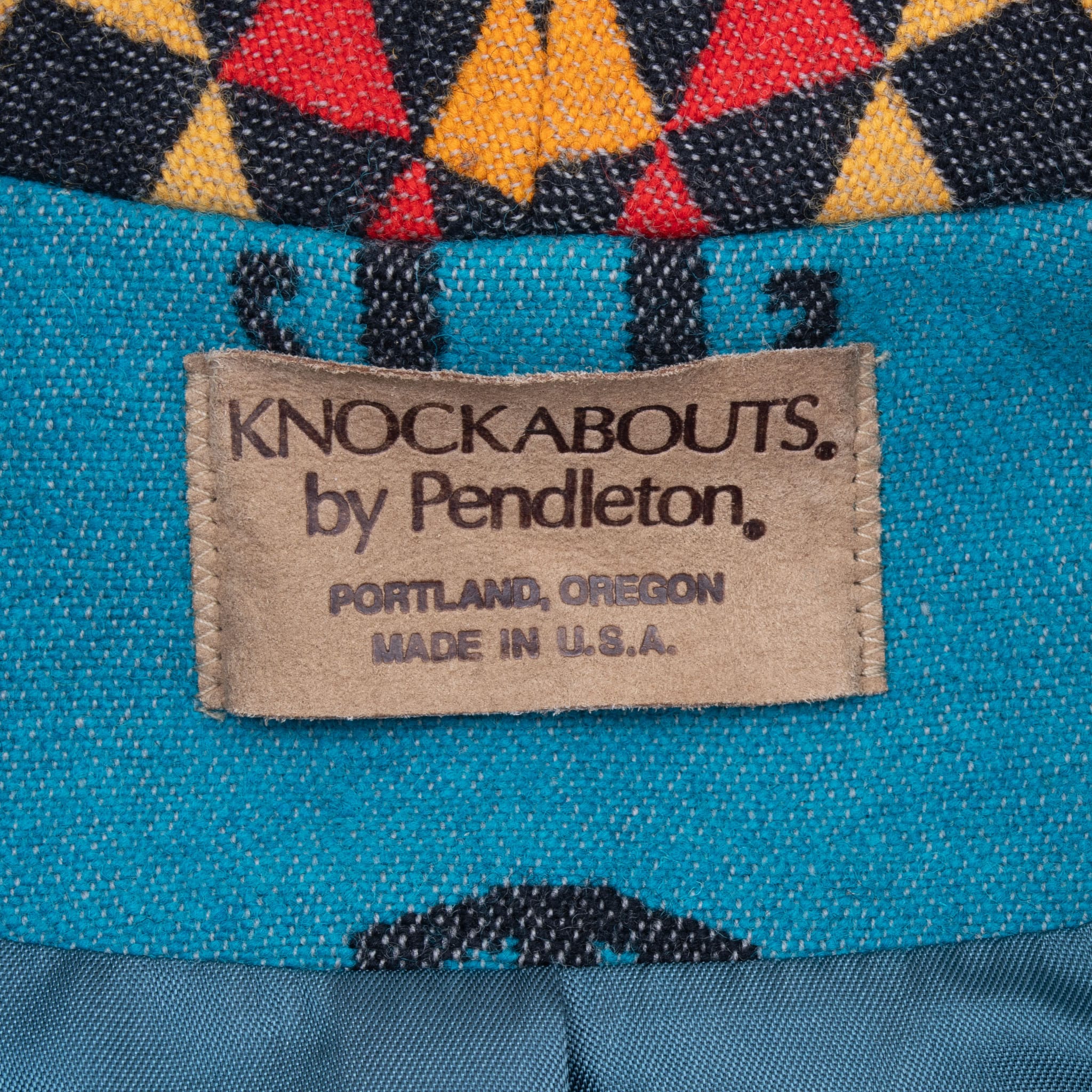 Vintage Pendleton Navajo Aztec Wool Blazer Jacket 1990S Size Medium Made In Usa