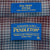 Vintage Pendleton Grey Blue Burgundy Plaid Pearl Buttons Western Wool Shirt 2000S Size Xl