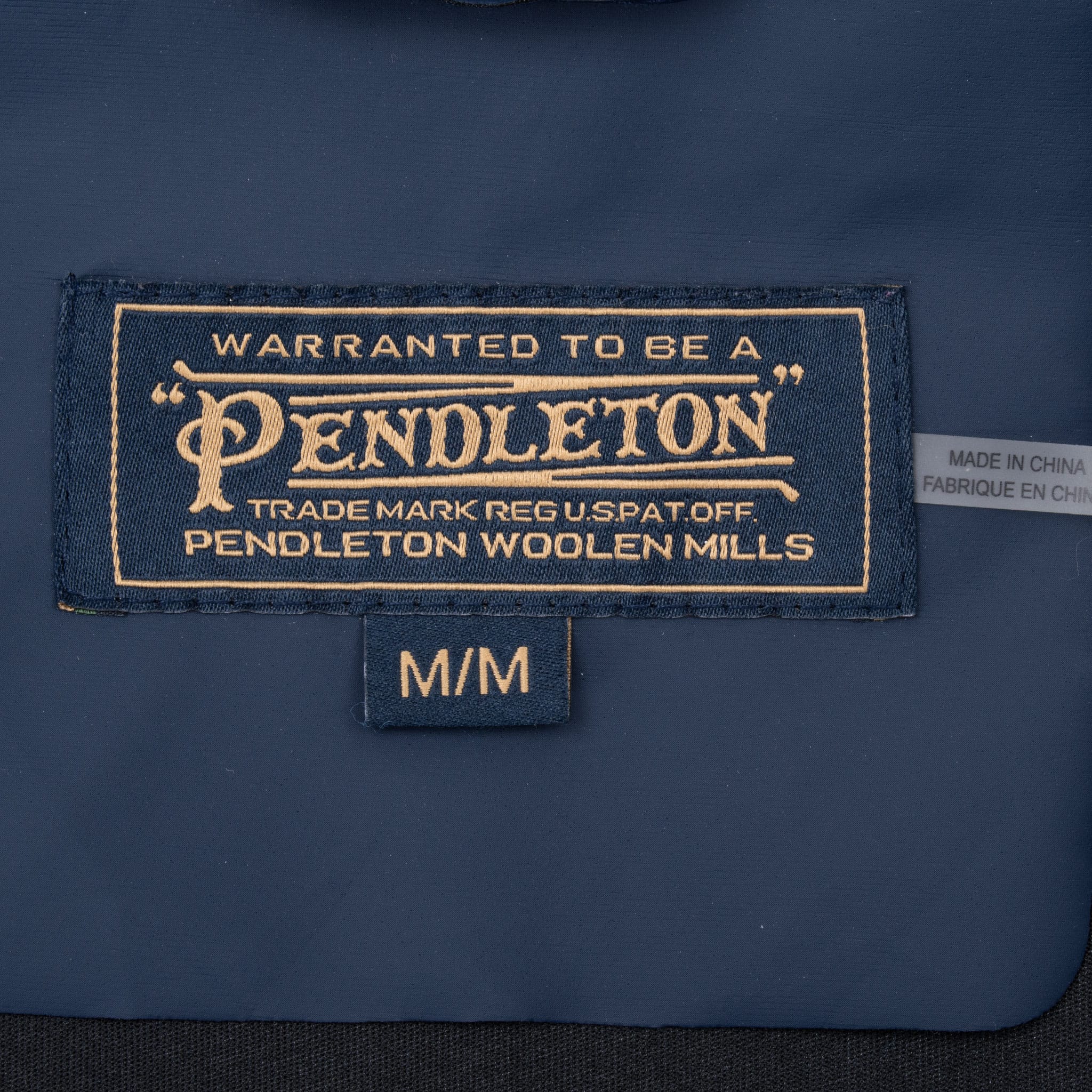 Vintage Pendleton Navy Blue Rain Jacket Size Medium