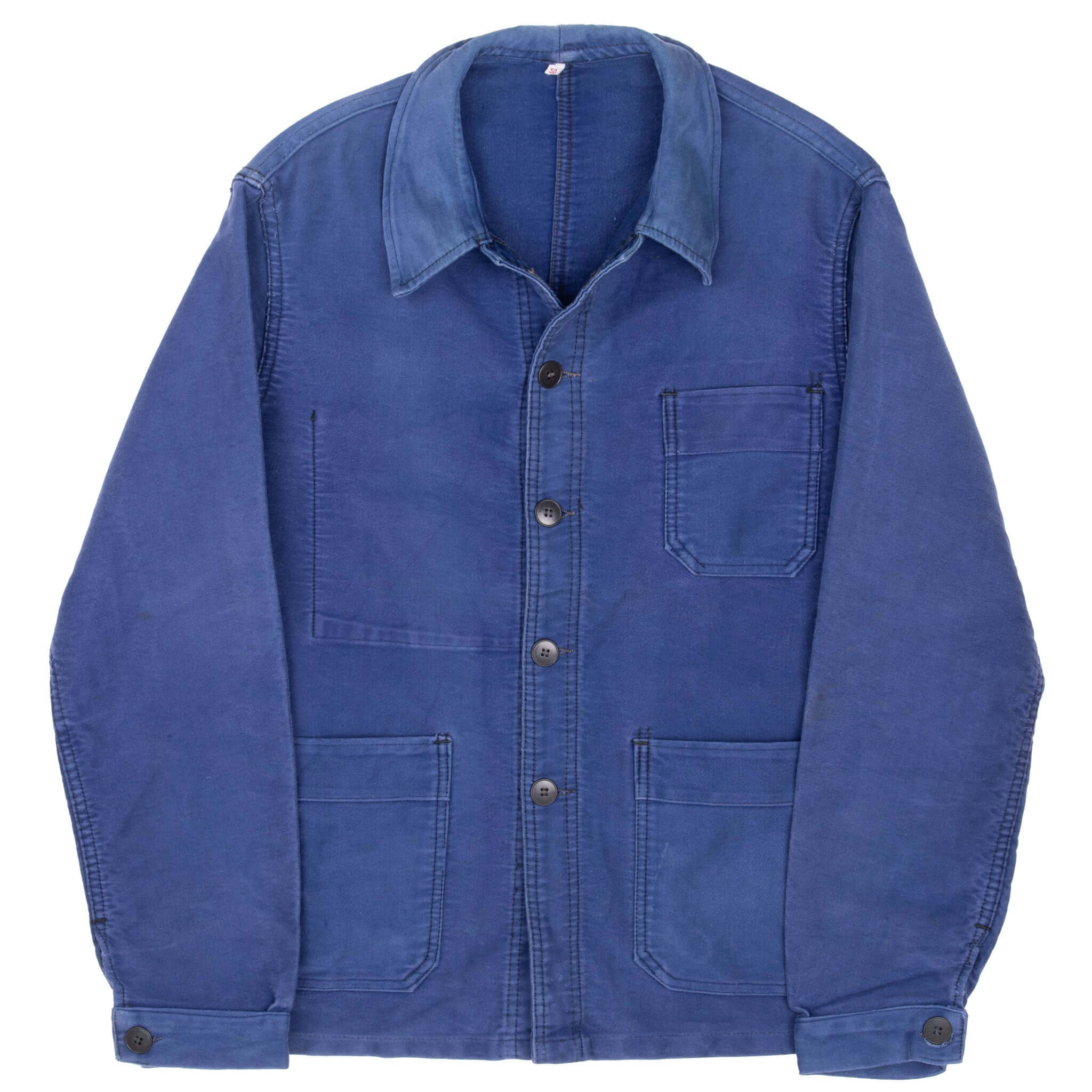 Vintage French Workwear Mont St Michel Jacket 1960S Size Medium Made In France