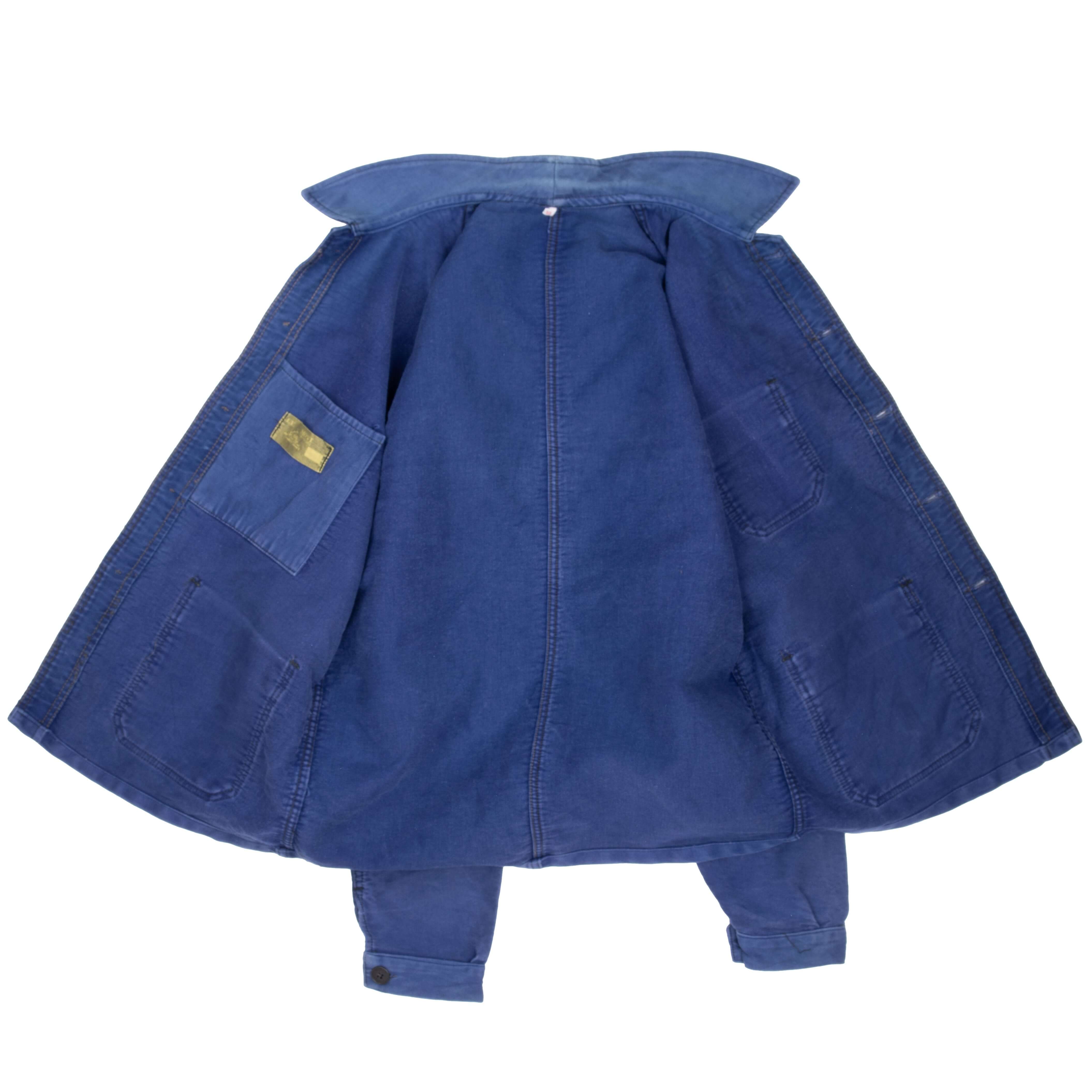 Vintage French Workwear Mont St Michel Jacket 1960S Size Medium Made In France