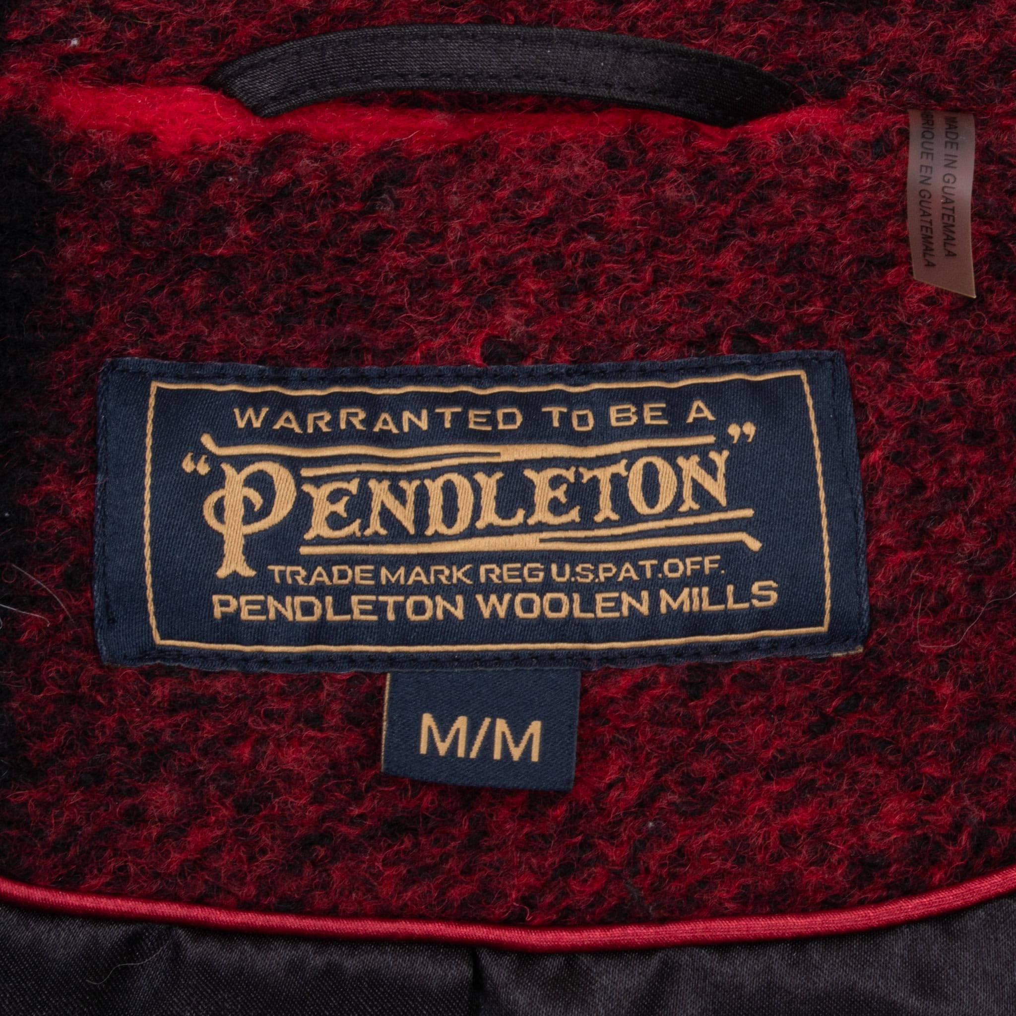 Vintage Pendleton Woolen Buffalo Plaid Coat Jacket 2000S Size Medium