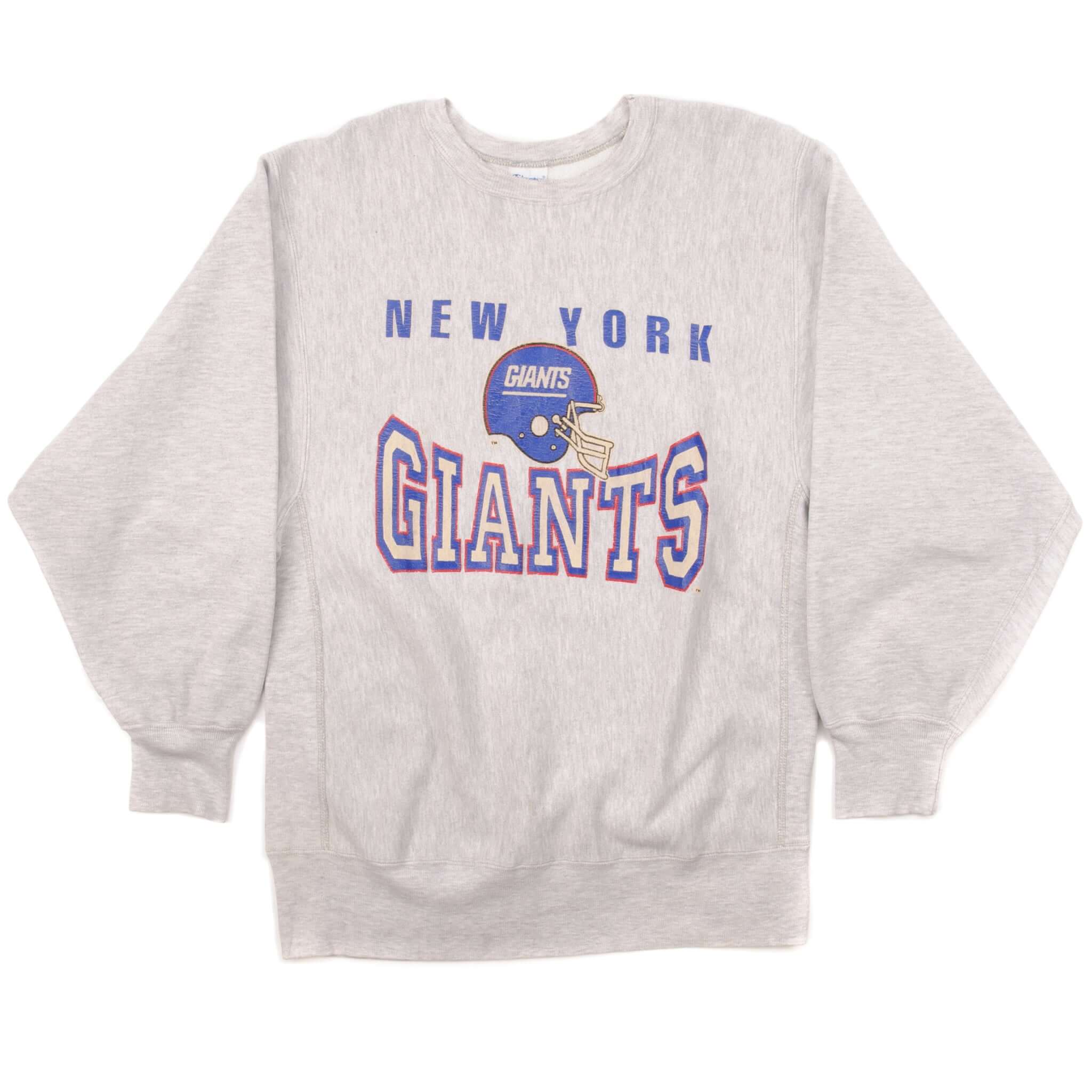 Vintage Champion Reverse Weave Nfl New York Giants Sweatshirt 1990S Size Large Made In Usa