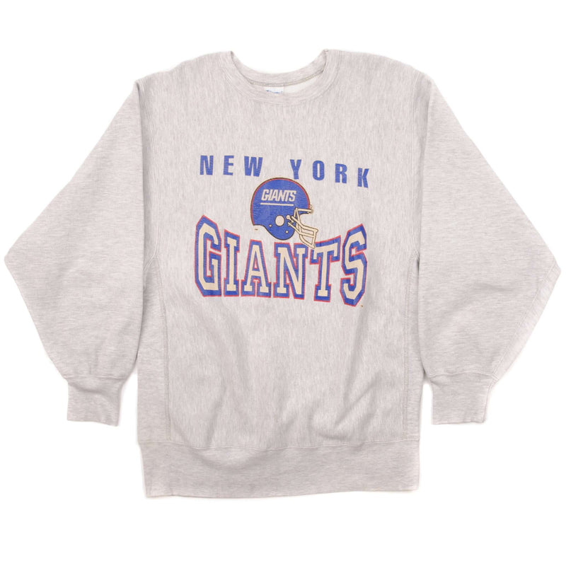 Vintage Champion Reverse Weave Nfl New York Giants Sweatshirt 1990S Size Large Made In Usa