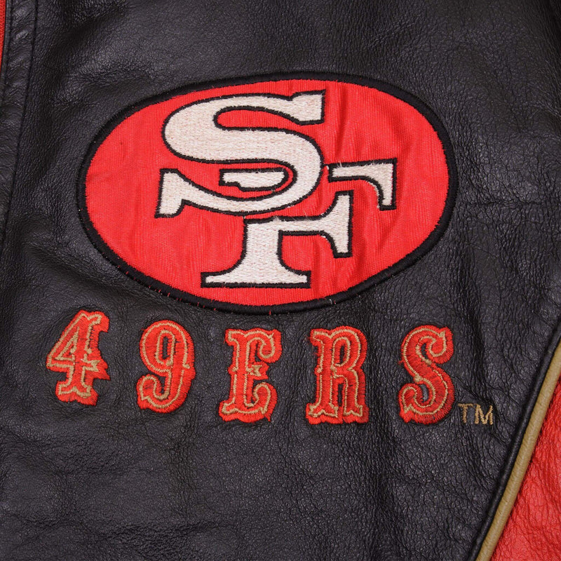 Vintage Nfl Experience San Francisco 49Ers Leather Jacket Size XL 2000S