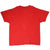 Plain back of red short-sleeve T-shirt