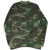 Back of woodland camouflage long-sleeve T-shirt in green, brown, and black
