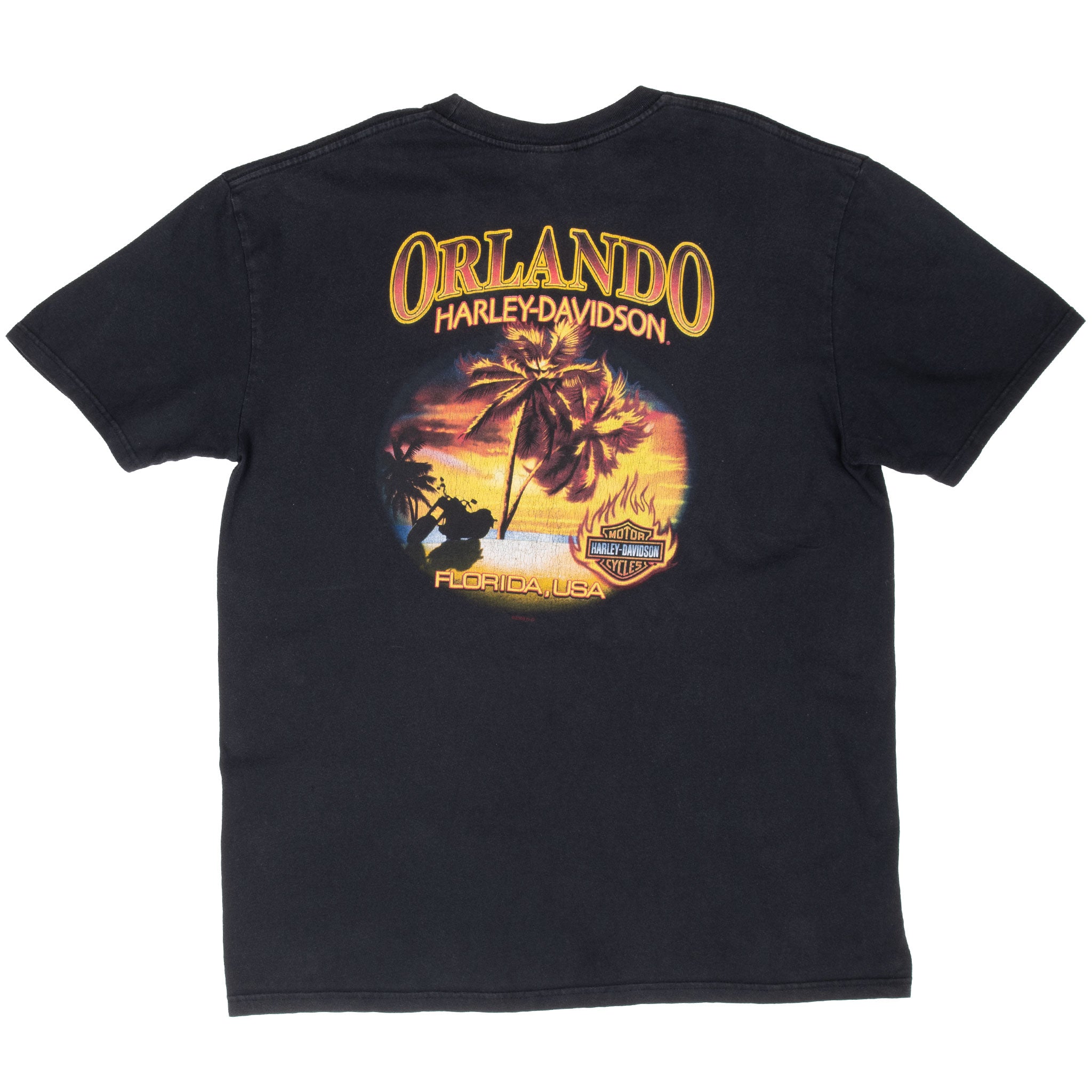 Vintage Harley Davidson Orlando Florida 2008 Tee Shirt Size XL
