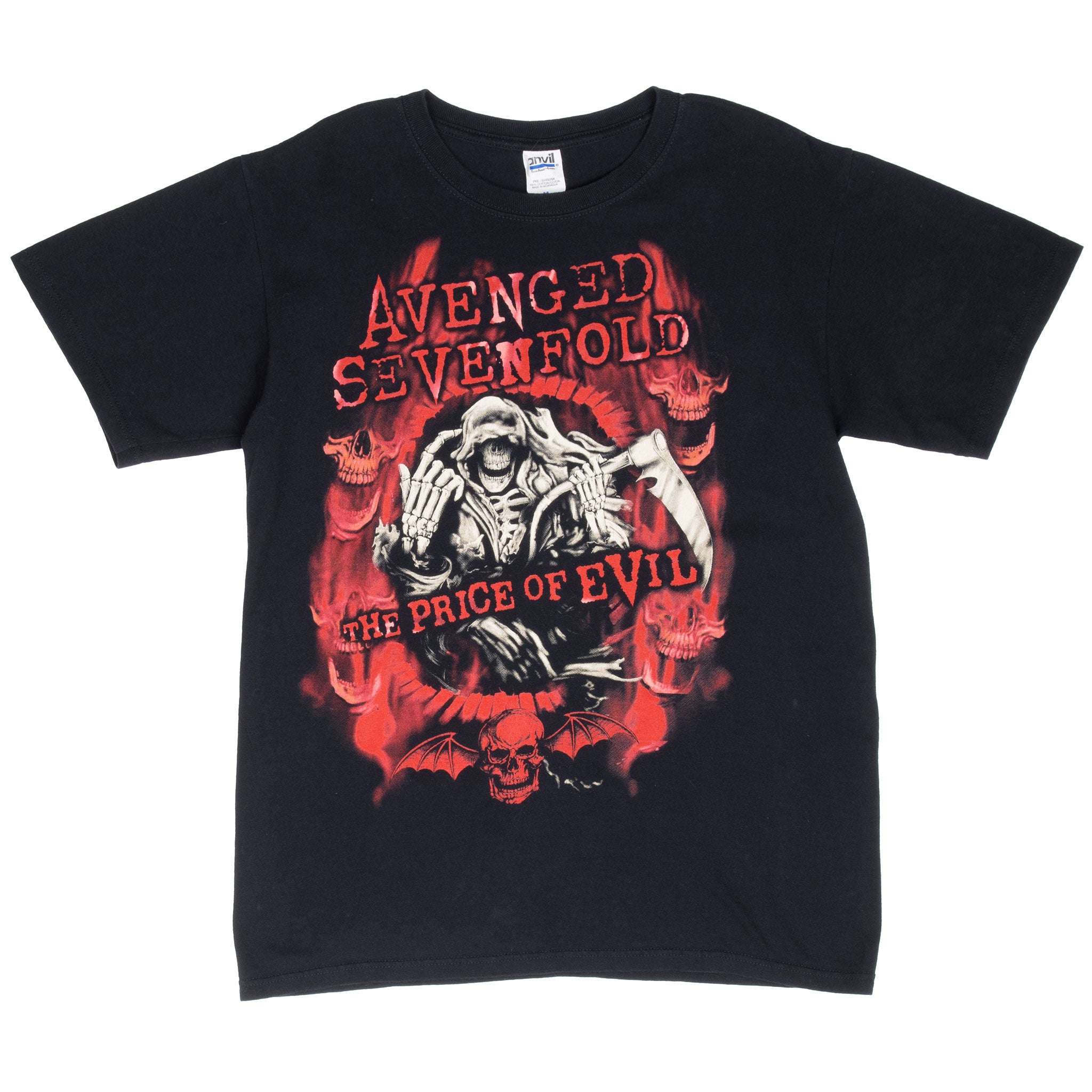 Vintage Avenged Sevenfold The Price Of Evil Tour 2011 Tee Shirt Size Medium