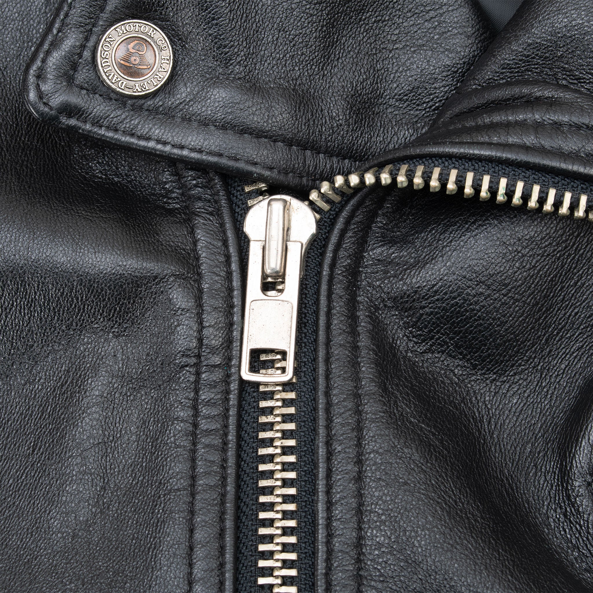 Vintage Harley Davidson Leather Motorcycle Jacket 2000S Size Medium Made In Usa