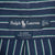 Vintage Polo Ralph Lauren Blue White Striped Shirt 1990S Size XL