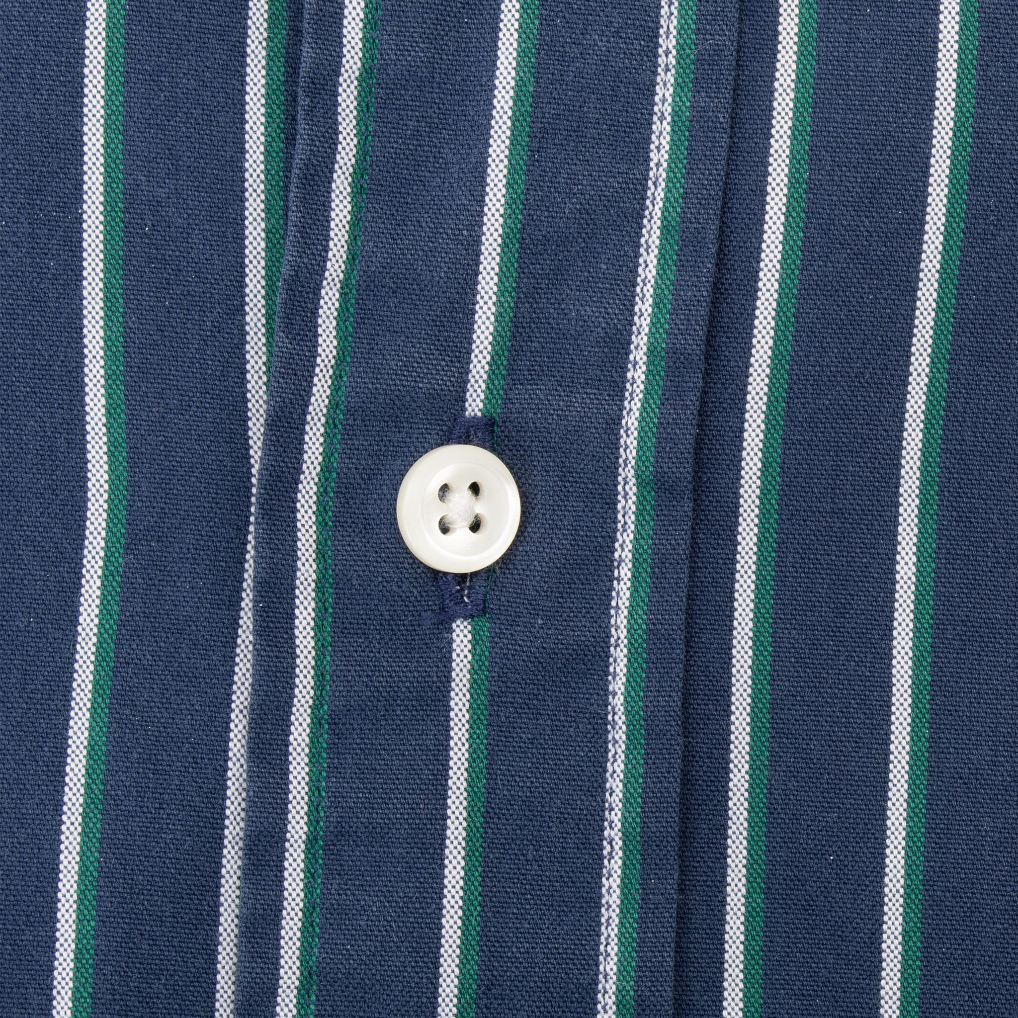 Vintage Polo Ralph Lauren Blue White Striped Shirt 1990S Size XL
