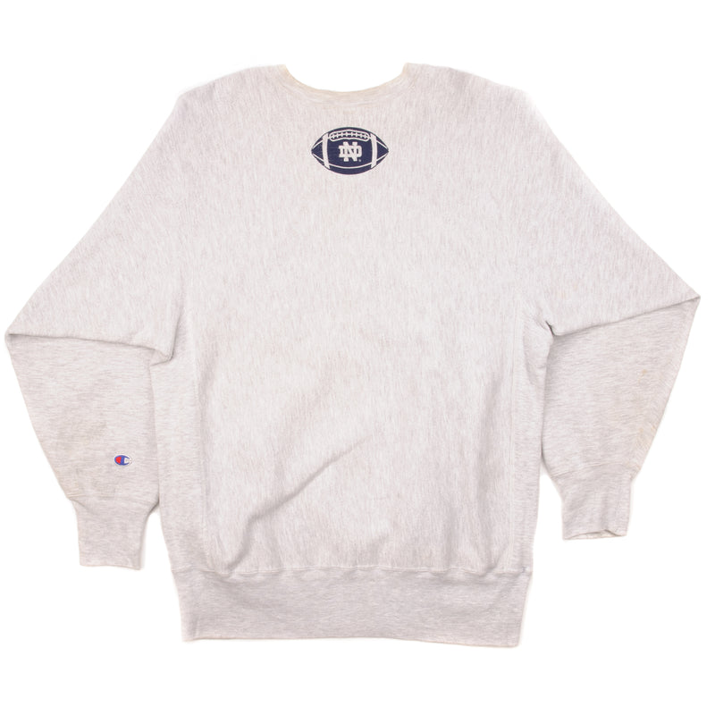 Vintage Champion Reverse Weave Notre Dame Football Sweatshirt 1990S Size Large 