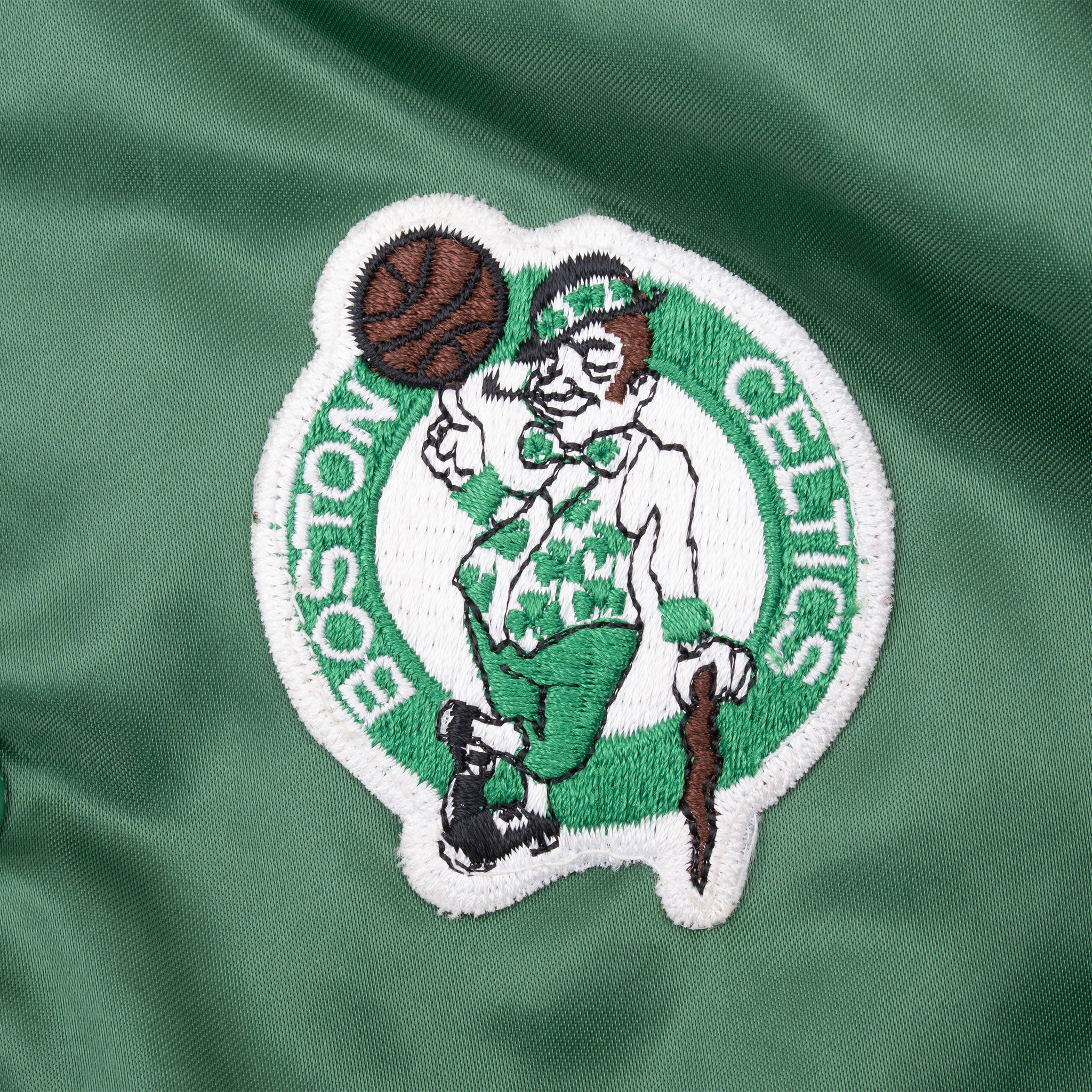 Vintage Nba Boston Celtics Bomber Satin Kids Jacket 1990S Size 4 Year Made In Usa