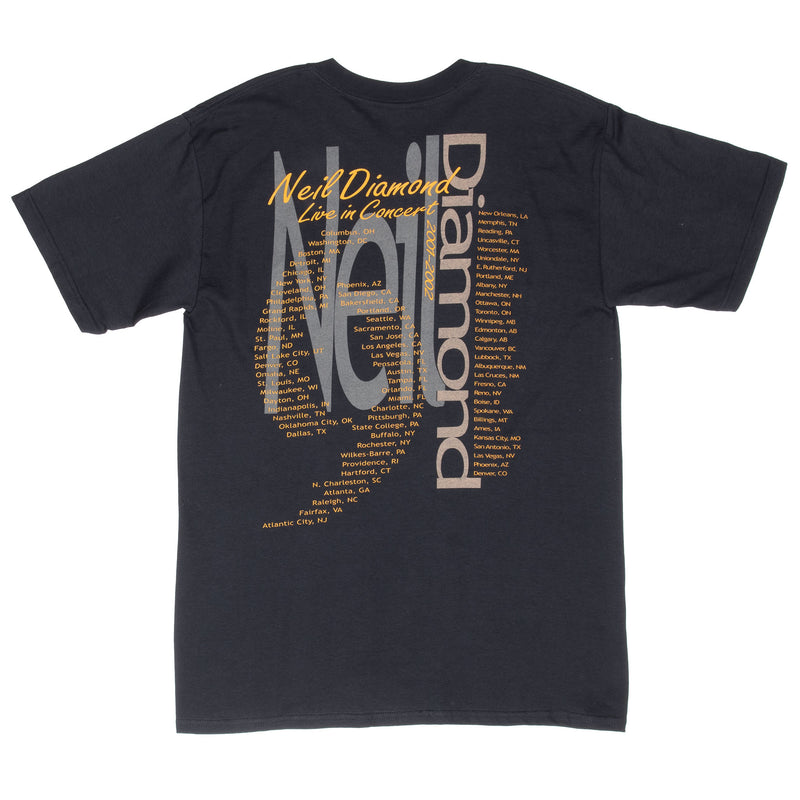 Vintage Neil Diamond In Live Concert 2002 Tee Shirt Size Medium