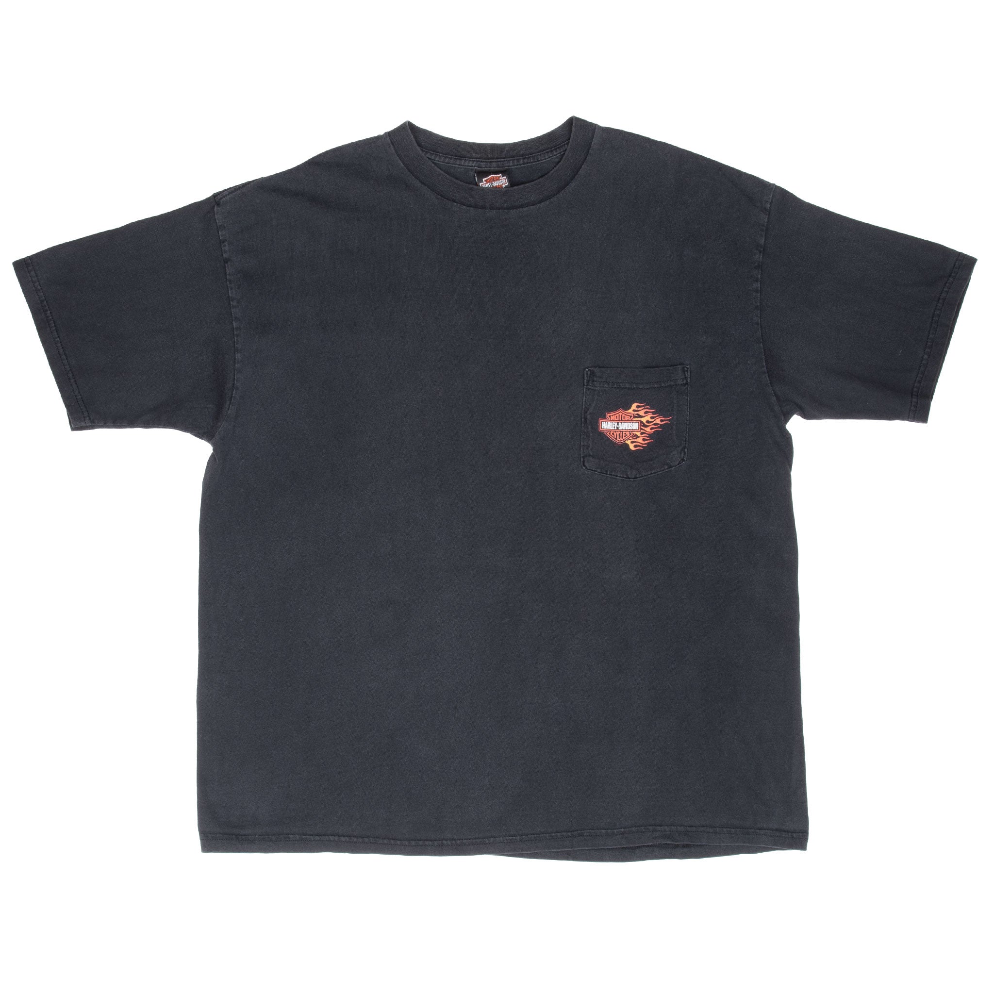 Vintage Harley Davidson Savanah Georgia 2000 Pocket Tee Shirt Size 2XL Made In Usa