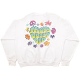 Vintage Scooby Doo Peace And Love White Sweatshirt 1990S Size XL