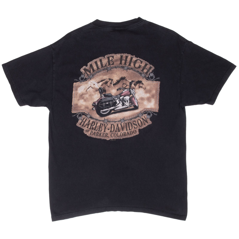 Vintage Harley Davidson High Mile Tee Shirt 2007 Size Large Made In Usa