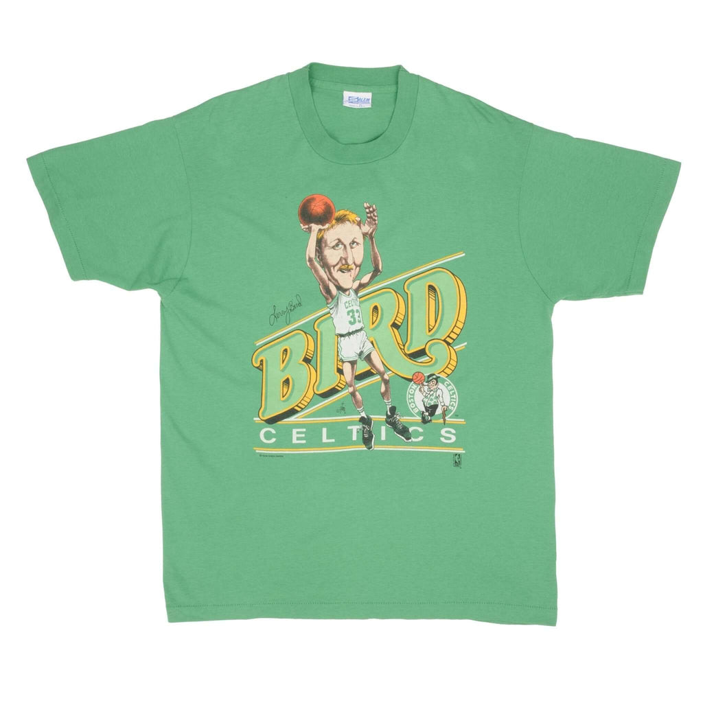VINTAGE NBA BOSTON CELTICS LARRY BIRD 1980S TEE SHIRT SIZE