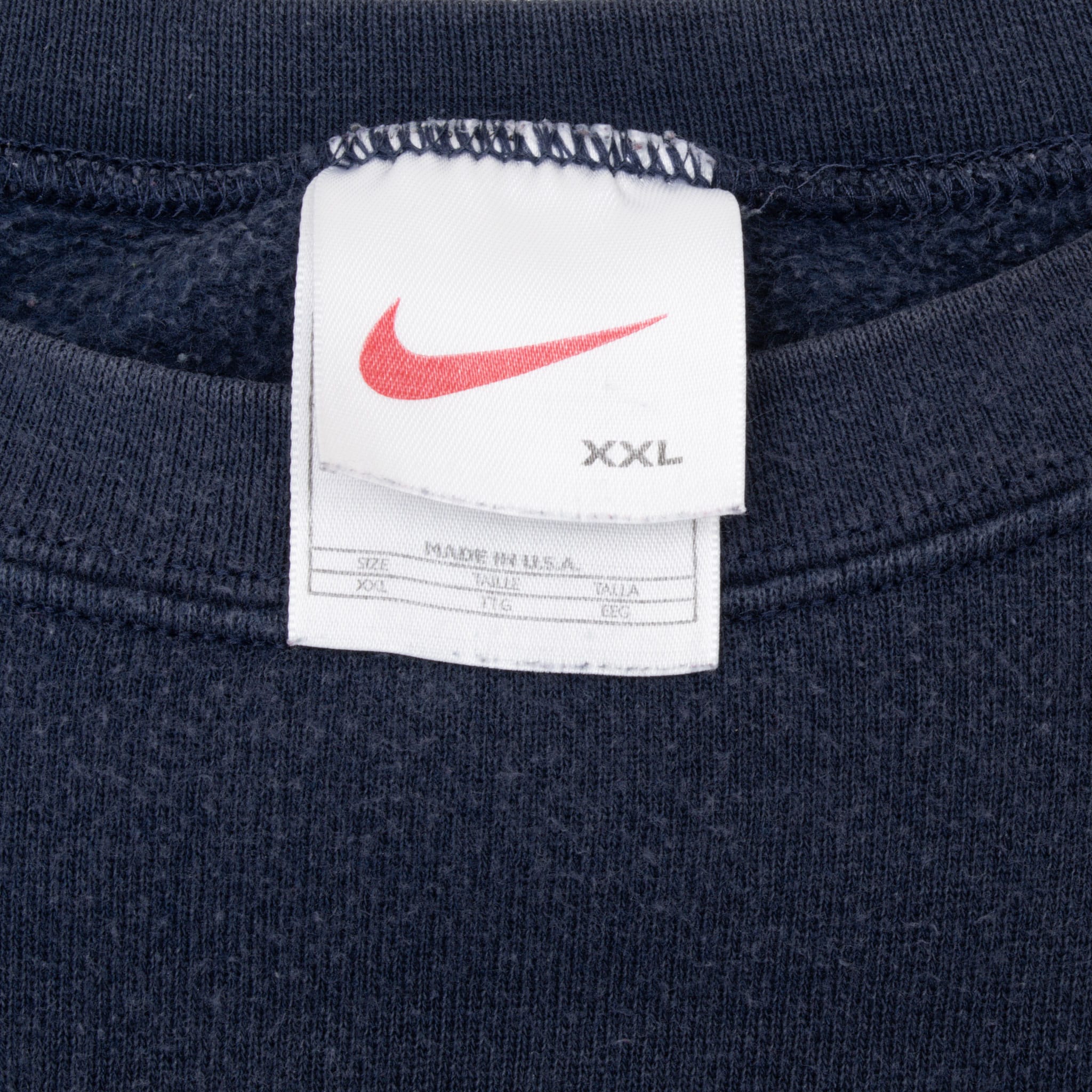 Vintage Nike Spellout Blue Sweatshirt 1990S Size 2Xl Made In Usa