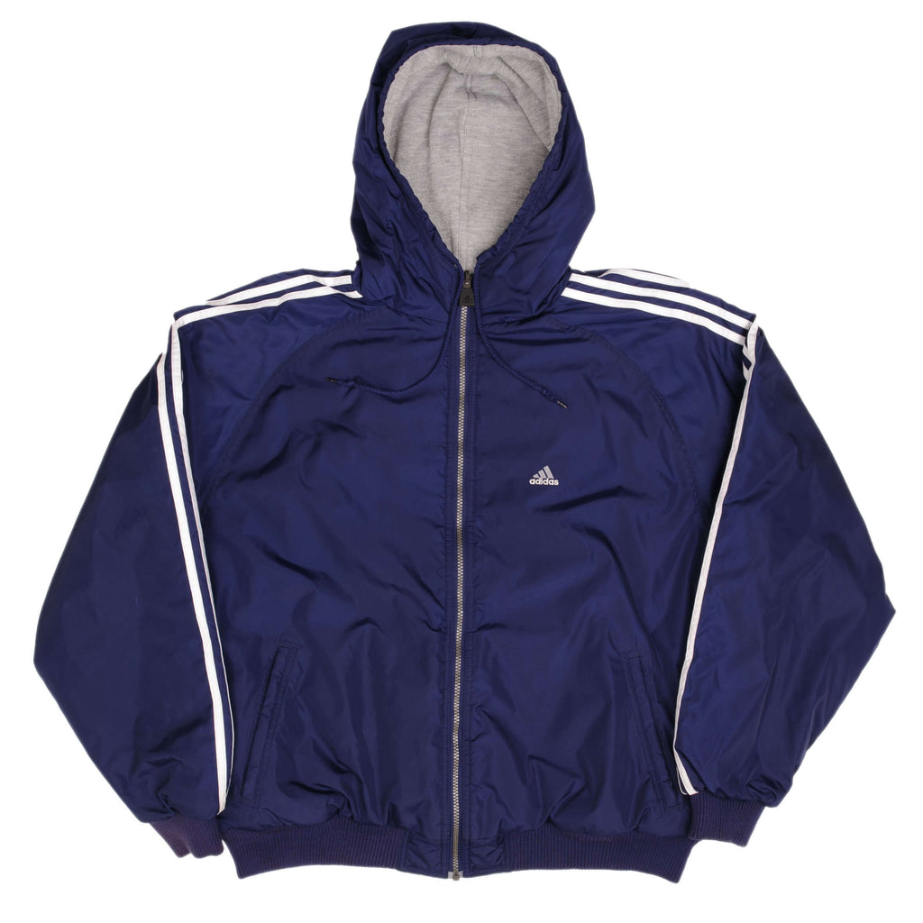 Adidas reversible hooded jacket hotsell