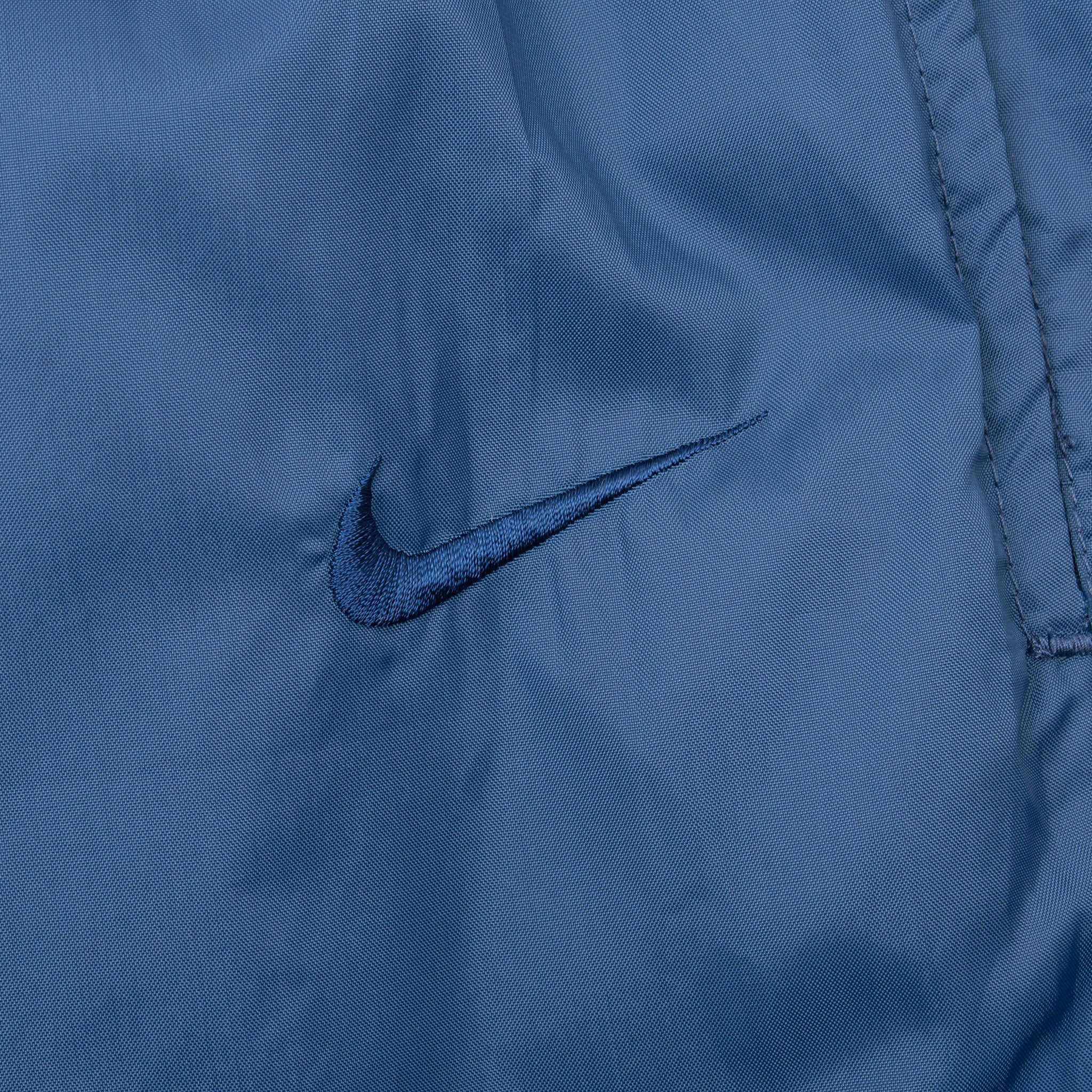 Vintage Nike Classic Swoosh Blue Nylon Track Pants 1990S Size Large