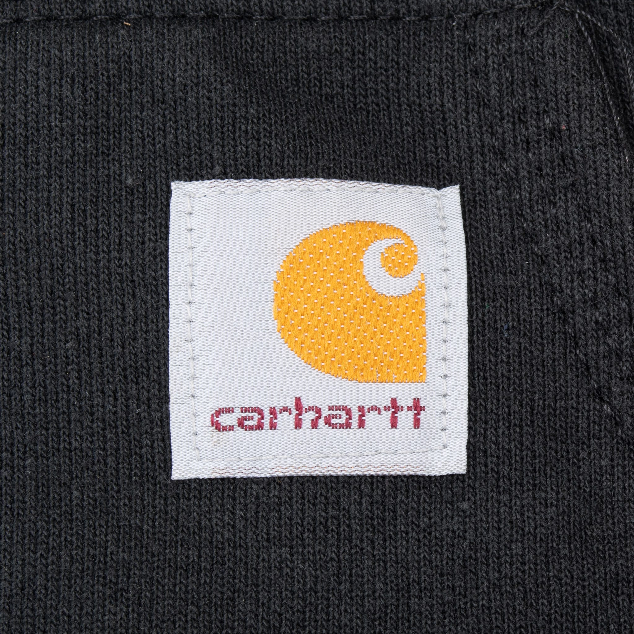 Vintage Carhartt Classic Black Full Zip Hoodie Sweatshirt Size Small