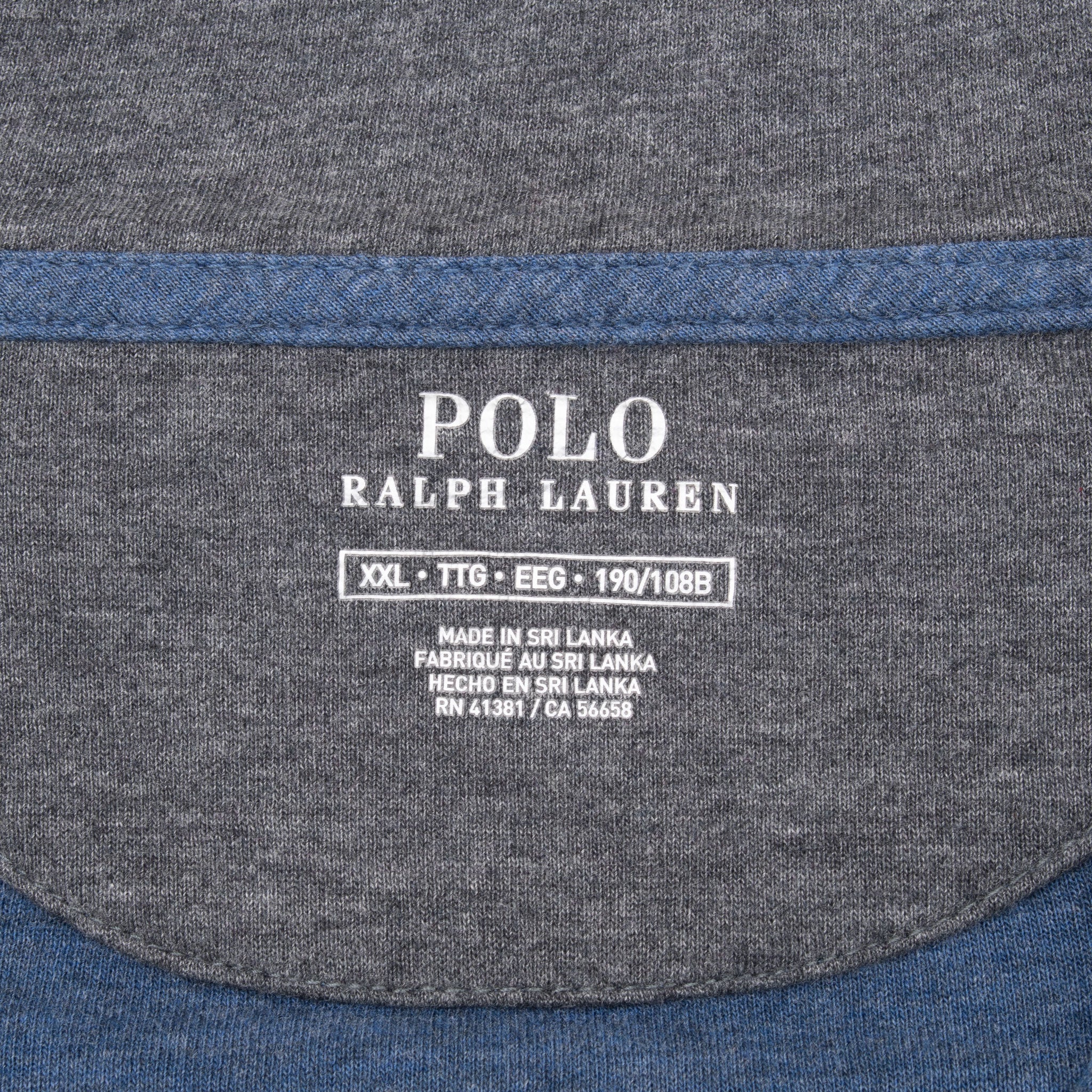 Polo Ralph Lauren Blue Quarter 1/4 Zip Sweater Size 2Xl
