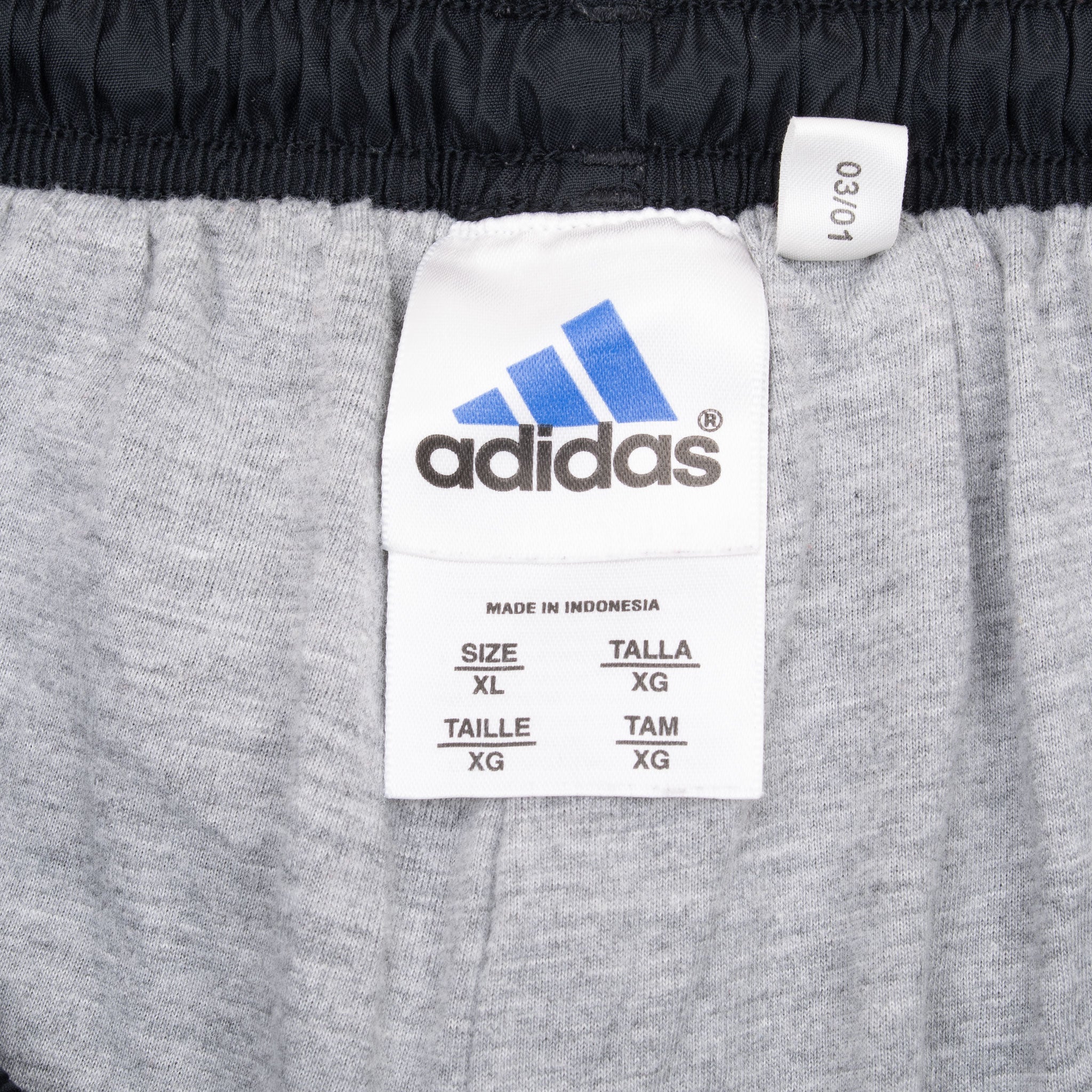 Vintage Adidas Three Stripes Black Nylon Track Pants 1990S Size XL