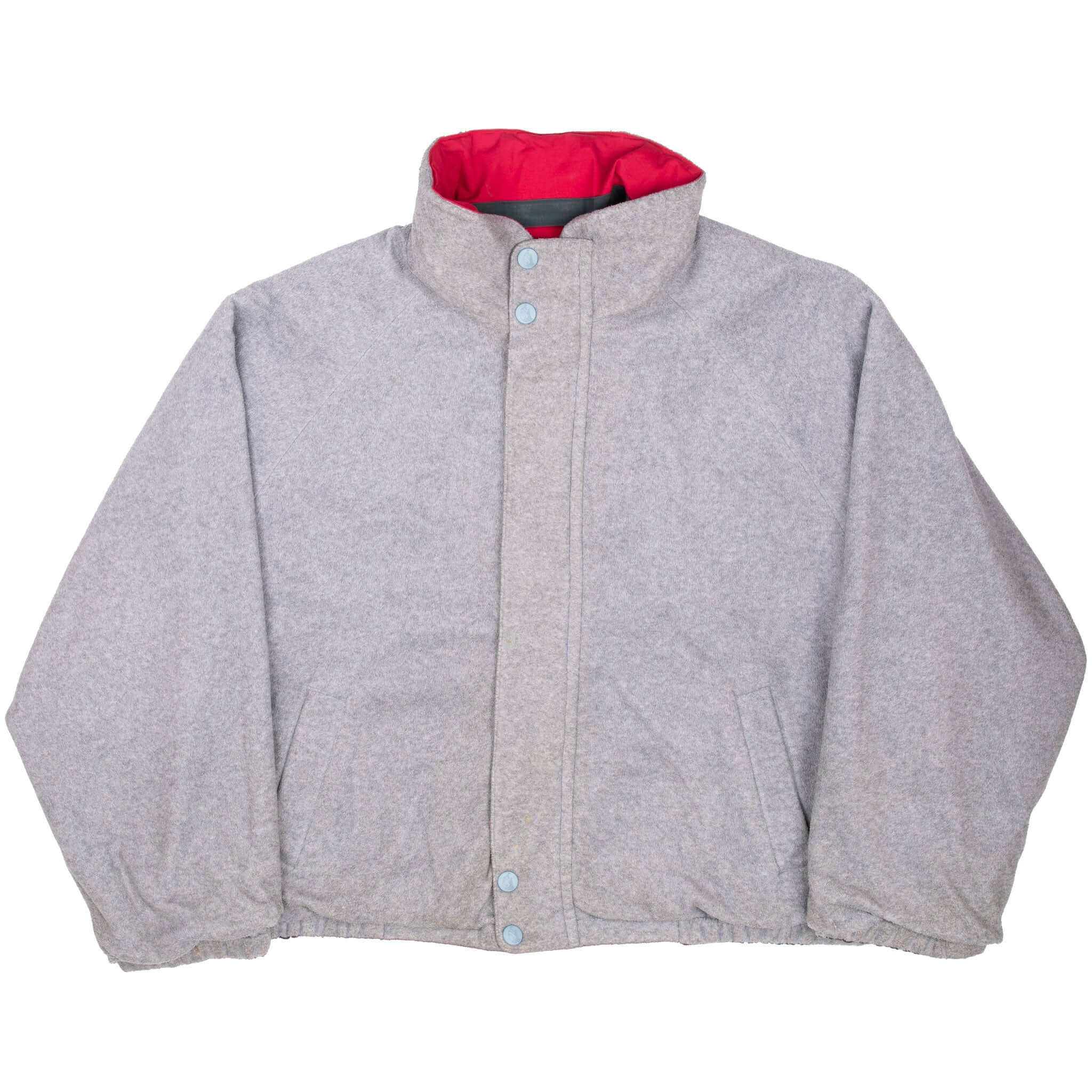 Vintage Nautica Sport Black Reversible Fleece Jacket 1990S Size 2XL