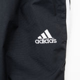 Vintage Adidas Three Stripes Black Nylon Track Pants 1990S Size XL