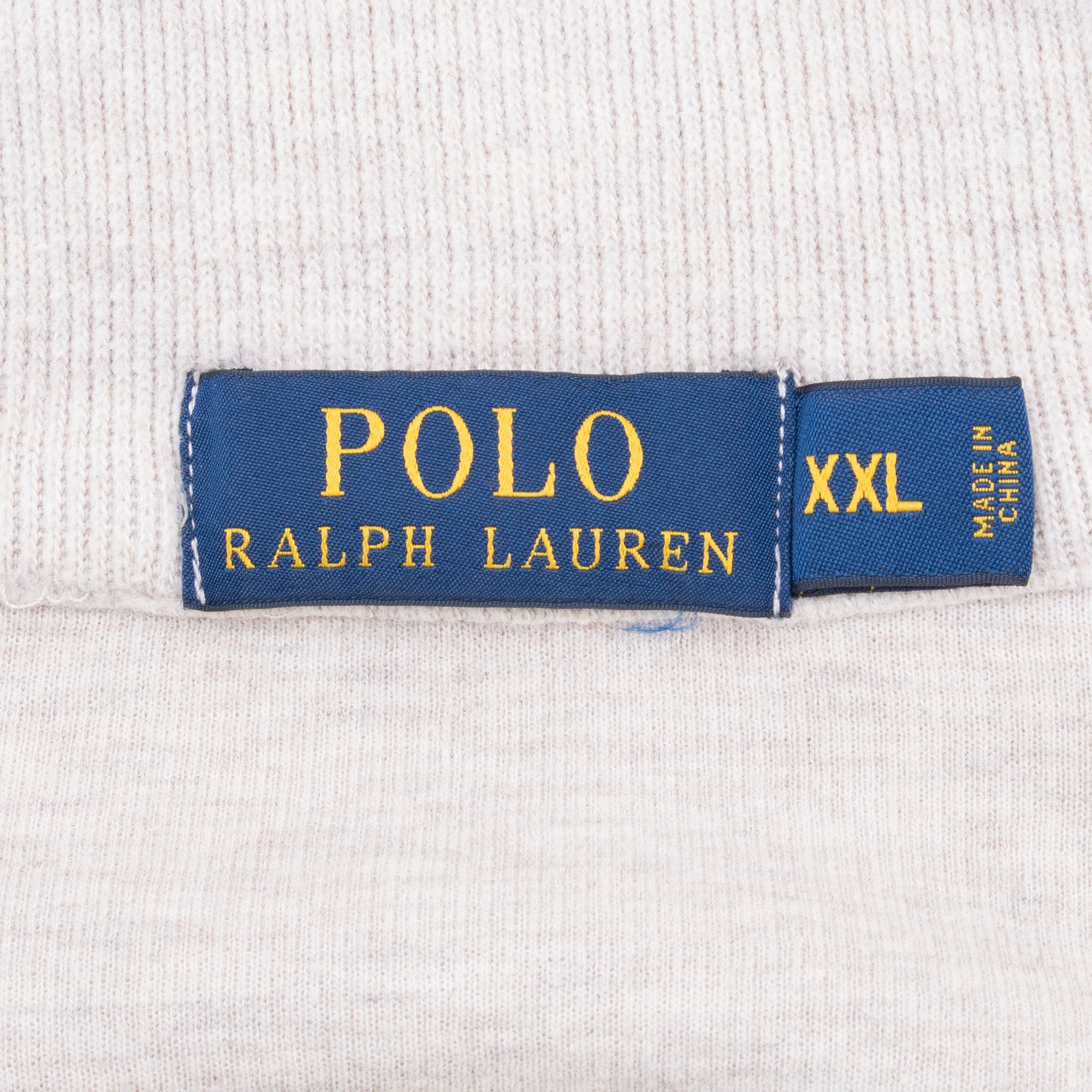 Polo Ralph Lauren Beige Quarter 1/4 Zip Sweater Size 2Xl