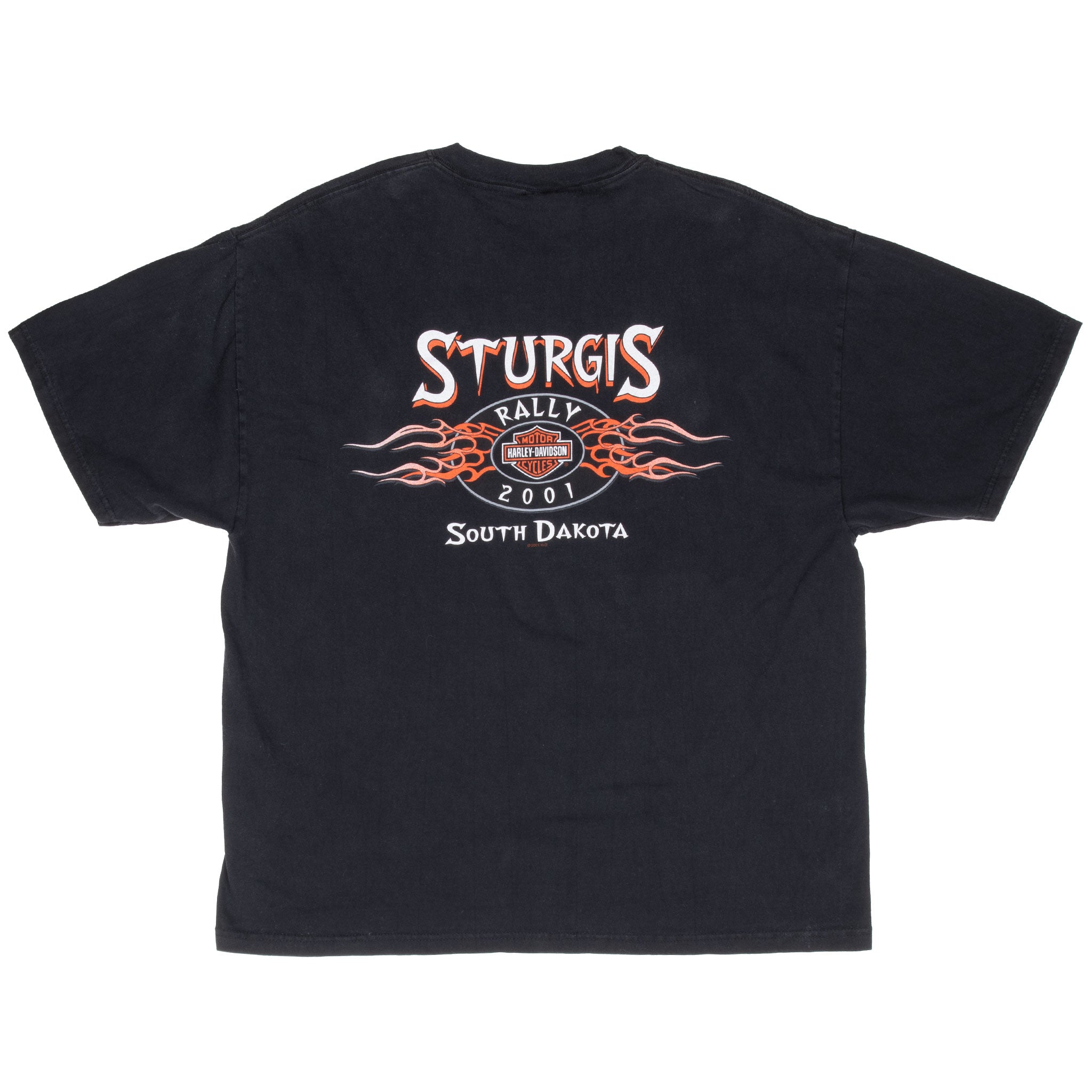 Vintage Harley Davidson I Rode Mine Sturgis South Dakota 2001 Tee Shirt Size XL