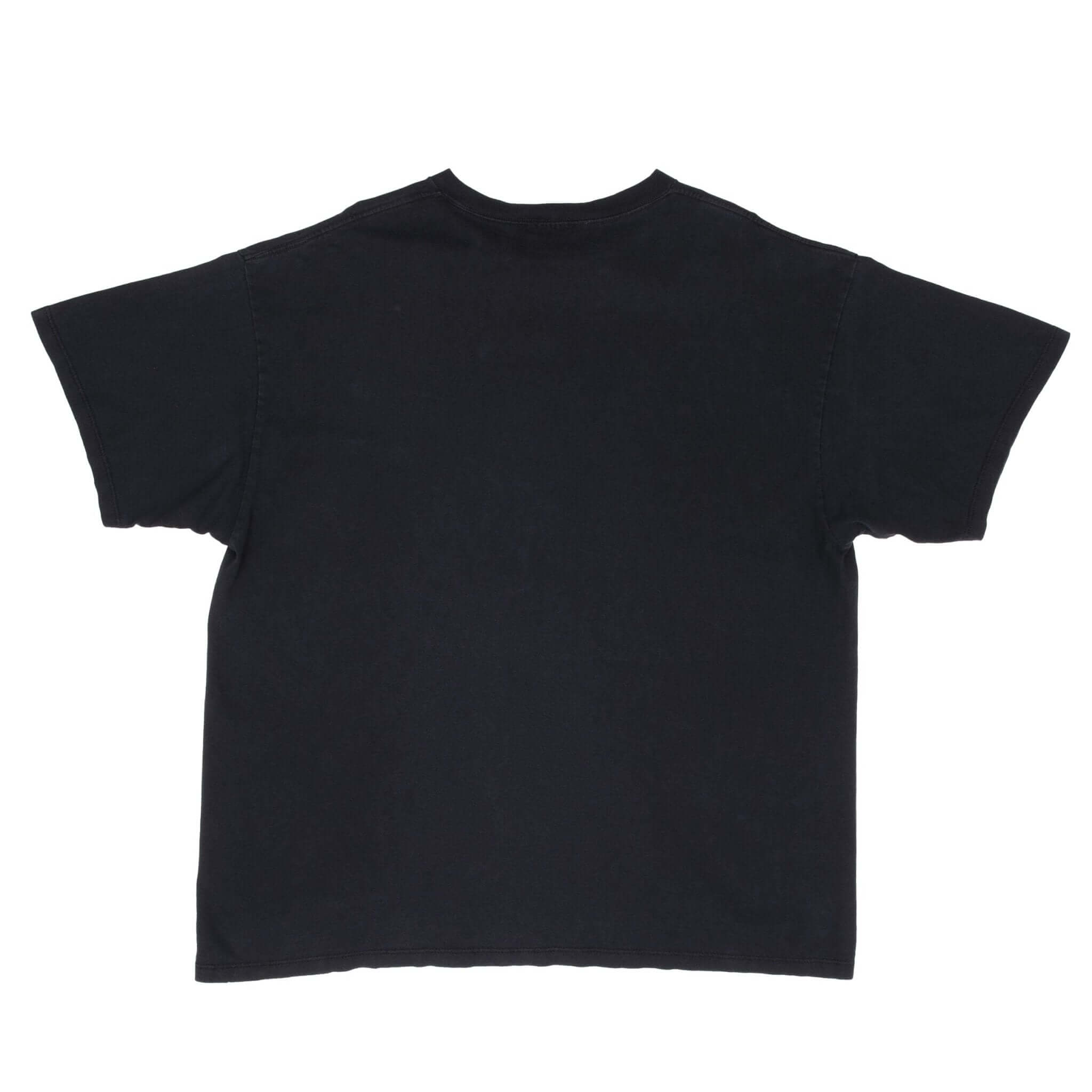 Vintage Nike Black Classic Swoosh Tee Shirt 1990S Size XL Made In Usa