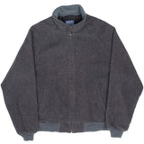 Vintage Pendleton Woolen Mills Grey Jacket 1970S Size XL Made In Usa
