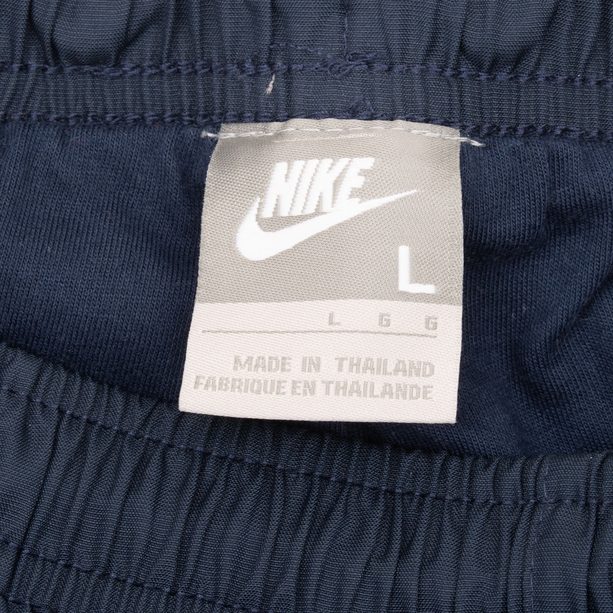 Vintage Nike Classic Swoosh Blue Nylon Track Pants 2000S Size Large