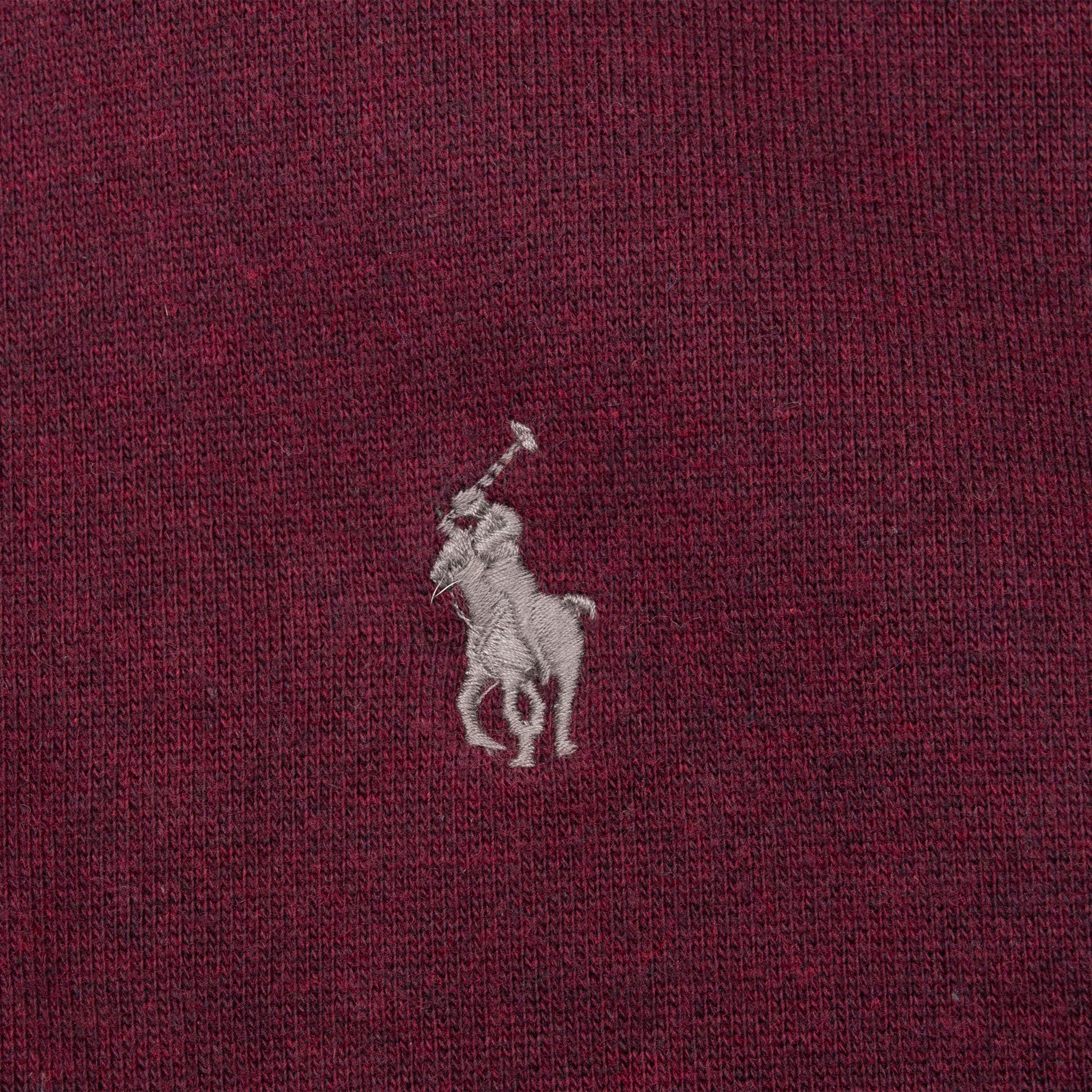 Vintage Ralph Lauren Full Zip Classic Burgundy Hoodie Sweatshirt Size Medium