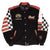 Vintage Nascar Dale Earnhardt Jr Budweiser Reversible Jeff Hamilton Leather Jacket 1990S Size 2XL
