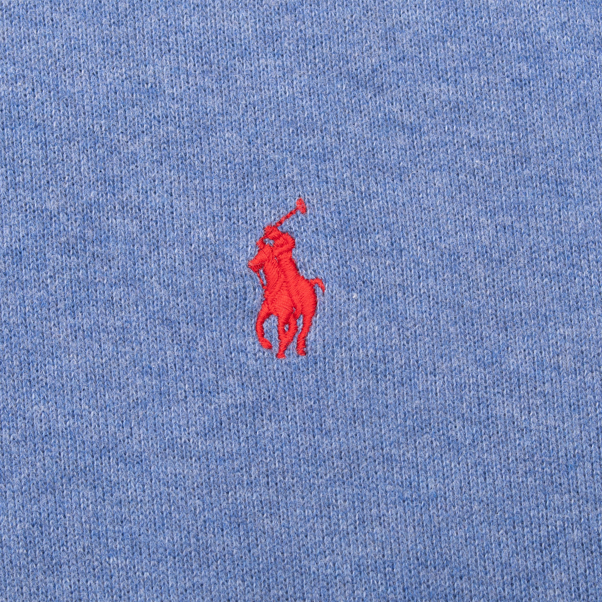 Vintage Polo Ralph Lauren Blue Quarter 1/4 Zip Sweater Size Large