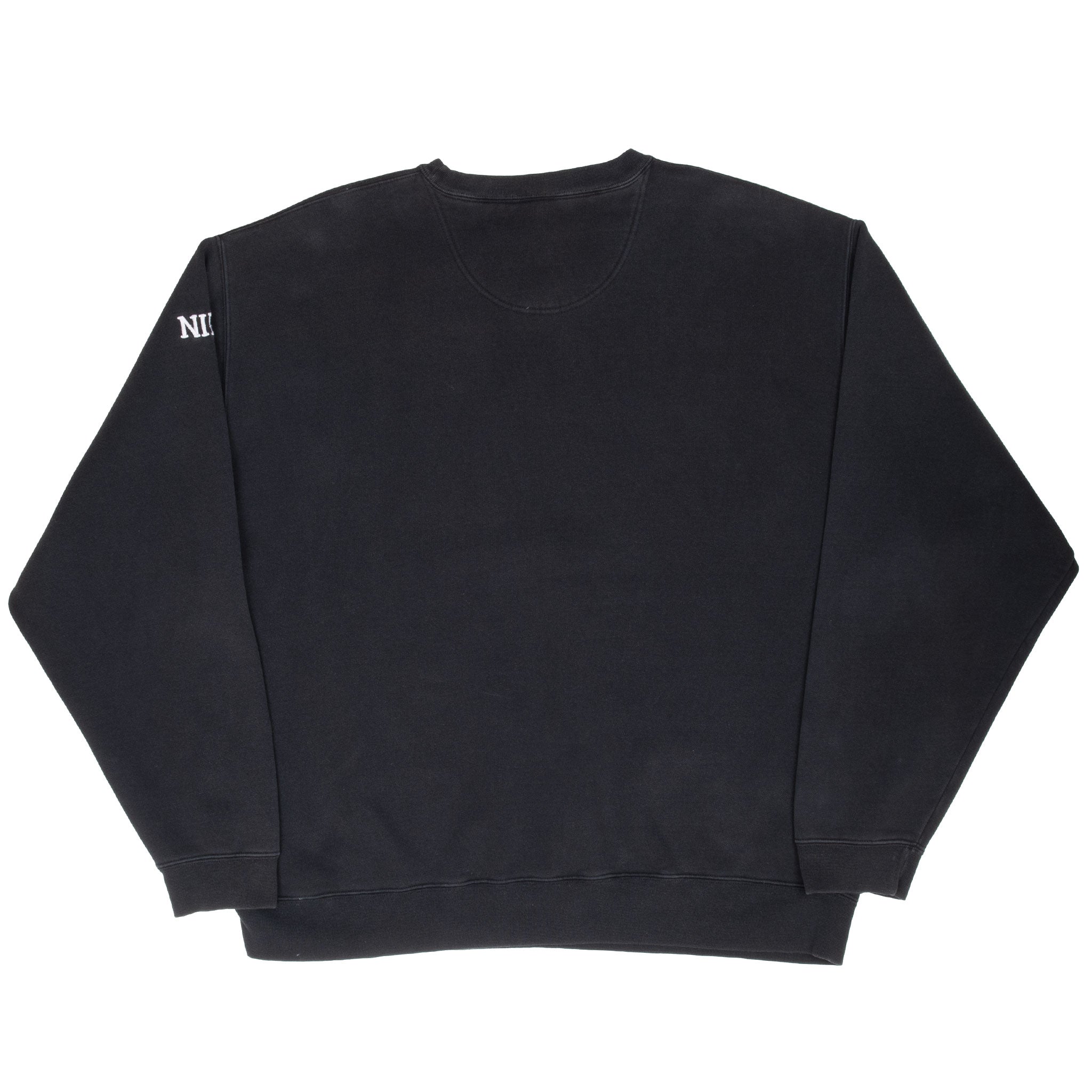 Vintage Nike Black Center Swoosh Sweatshirt 1990S 2Xl