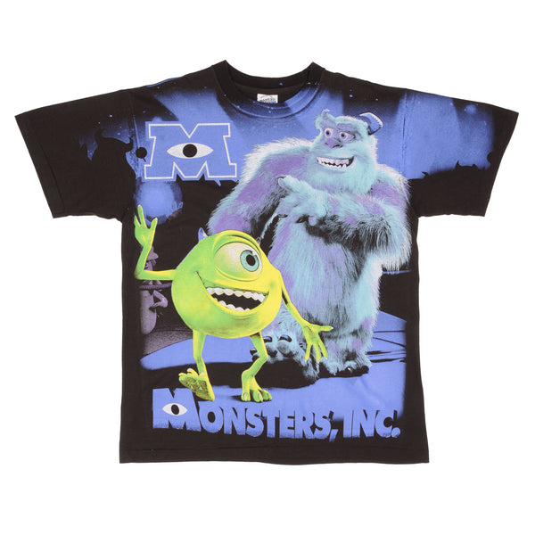 Bootleg Monster Inc University Mike & Sully Disney Tee Shirt Size XL Single Stitch