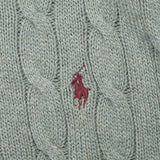 Vintage Polo Ralph Lauren Sage Green Quarter 1/4 Zip Sweater Size Large Deadstock