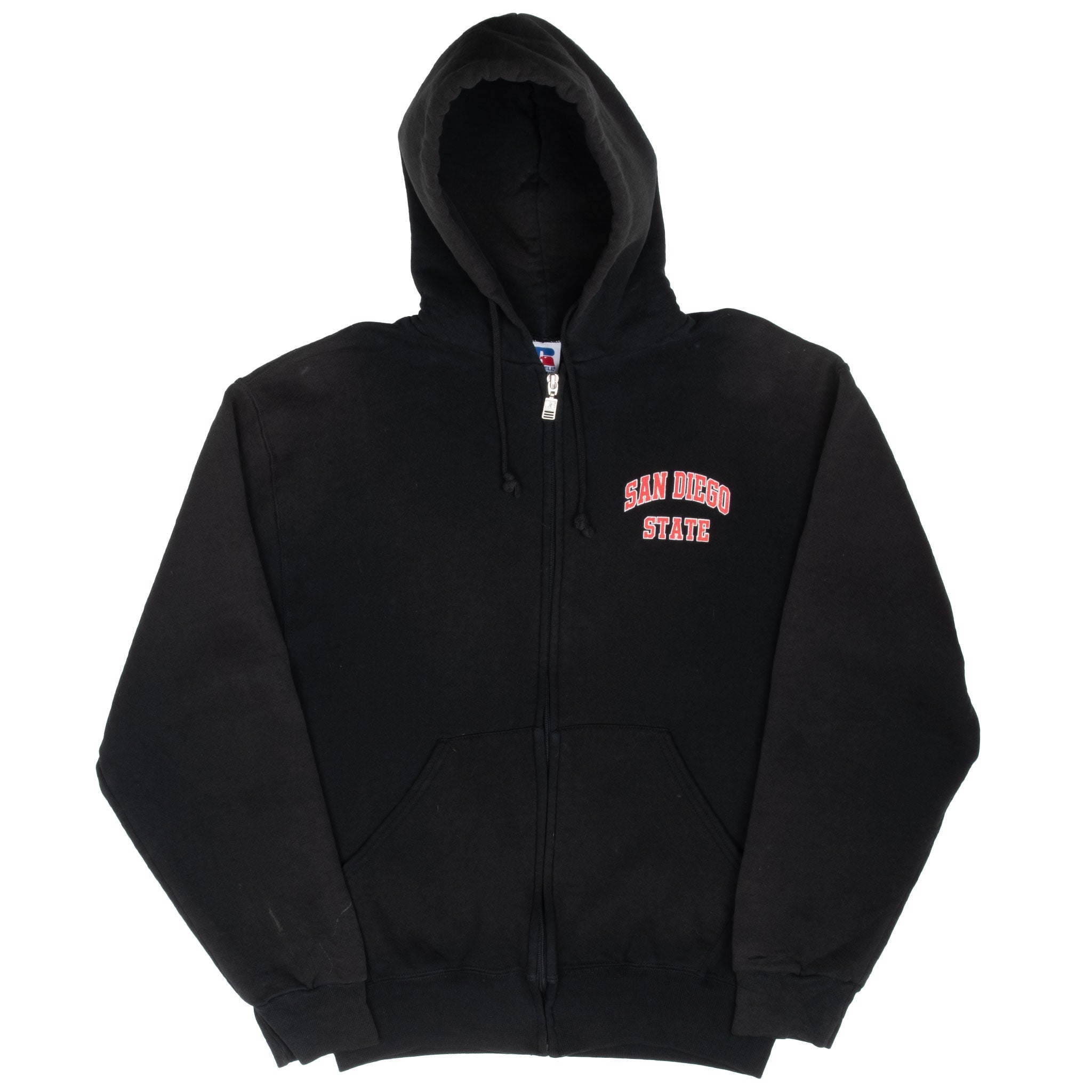 Vintage San Diego State University Black Fullzip Hoodie 1990S Size Small
