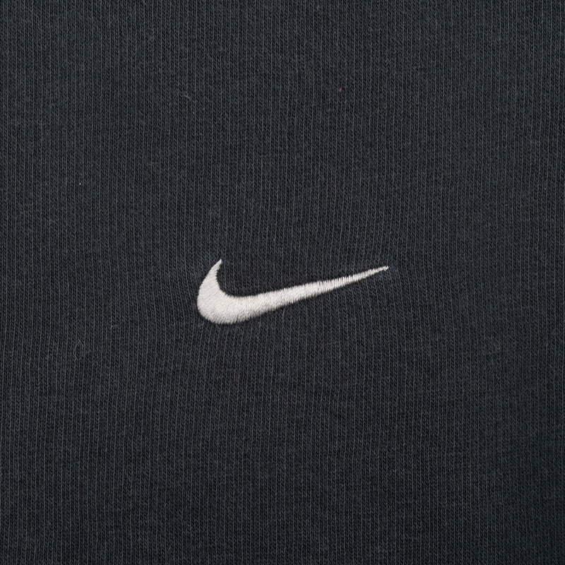 Vintage Black Nike Classic Small Swoosh Sweatshirt 2000s Size Large