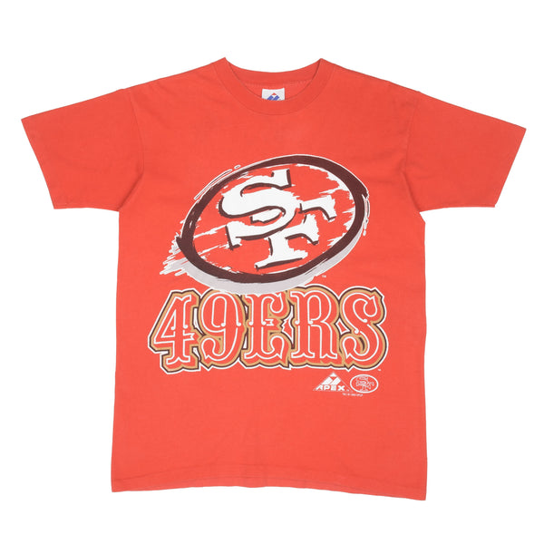 Vintage NFL San Francisco 49ERS 1993 Tee Shirt Size Medium Made In USA With Single Stitch Sleeves