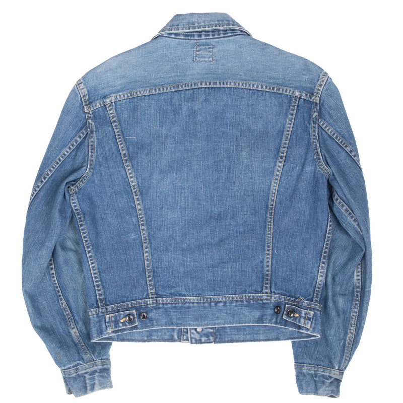 Vintage Lee Riders 101J Indigo Blue Jacket 1960S Size 40 Made In Usa